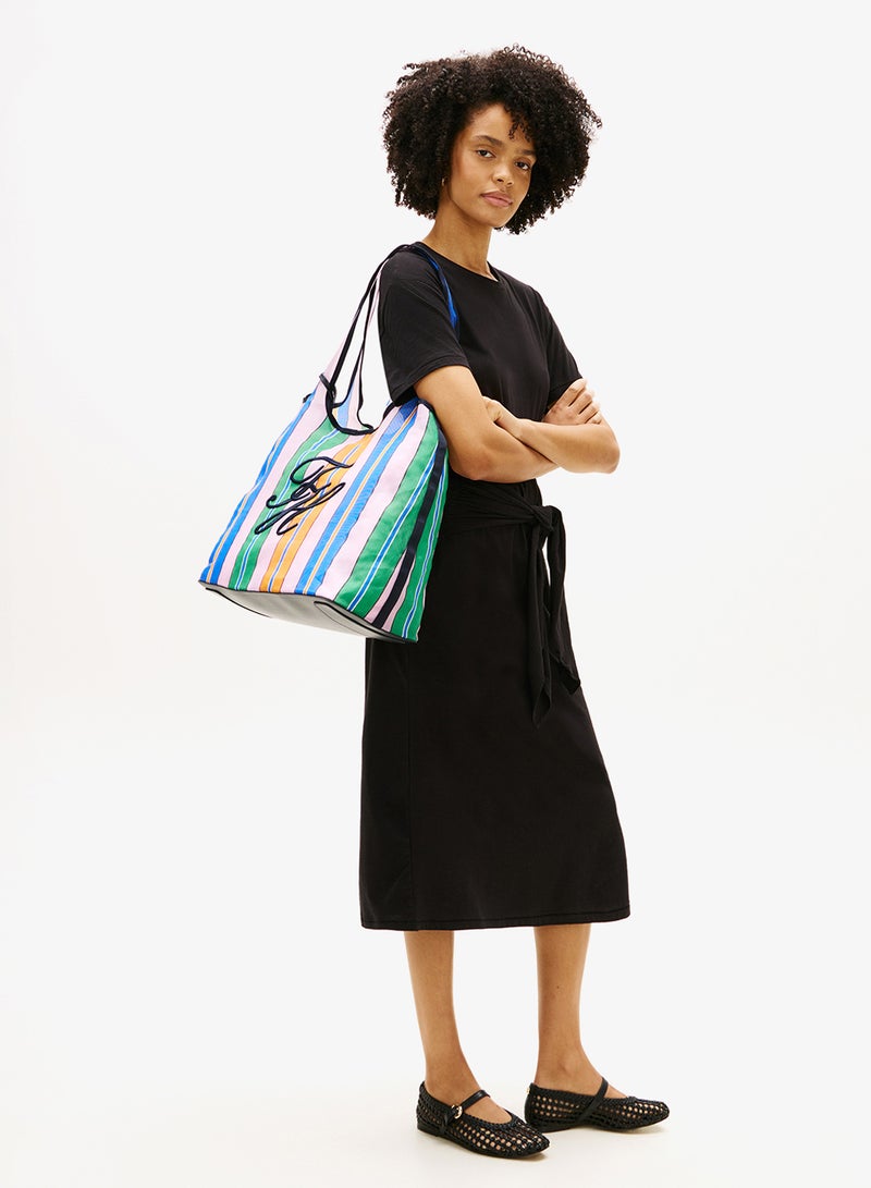 TOMMY HILFIGER Mesh Beach Tote Bag With Pouch - Image 2
